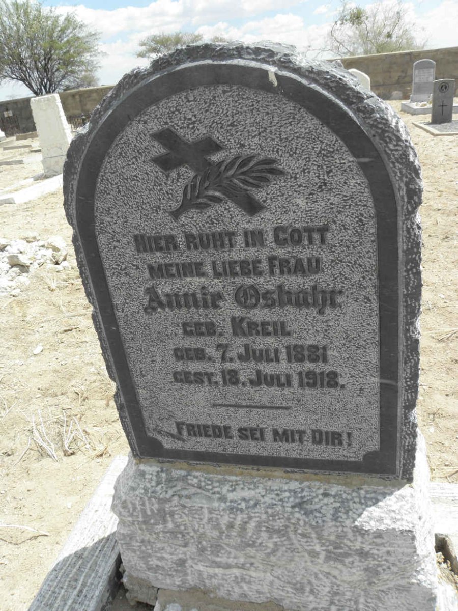 OSBAHR Annie nee KREIL 1881-1918