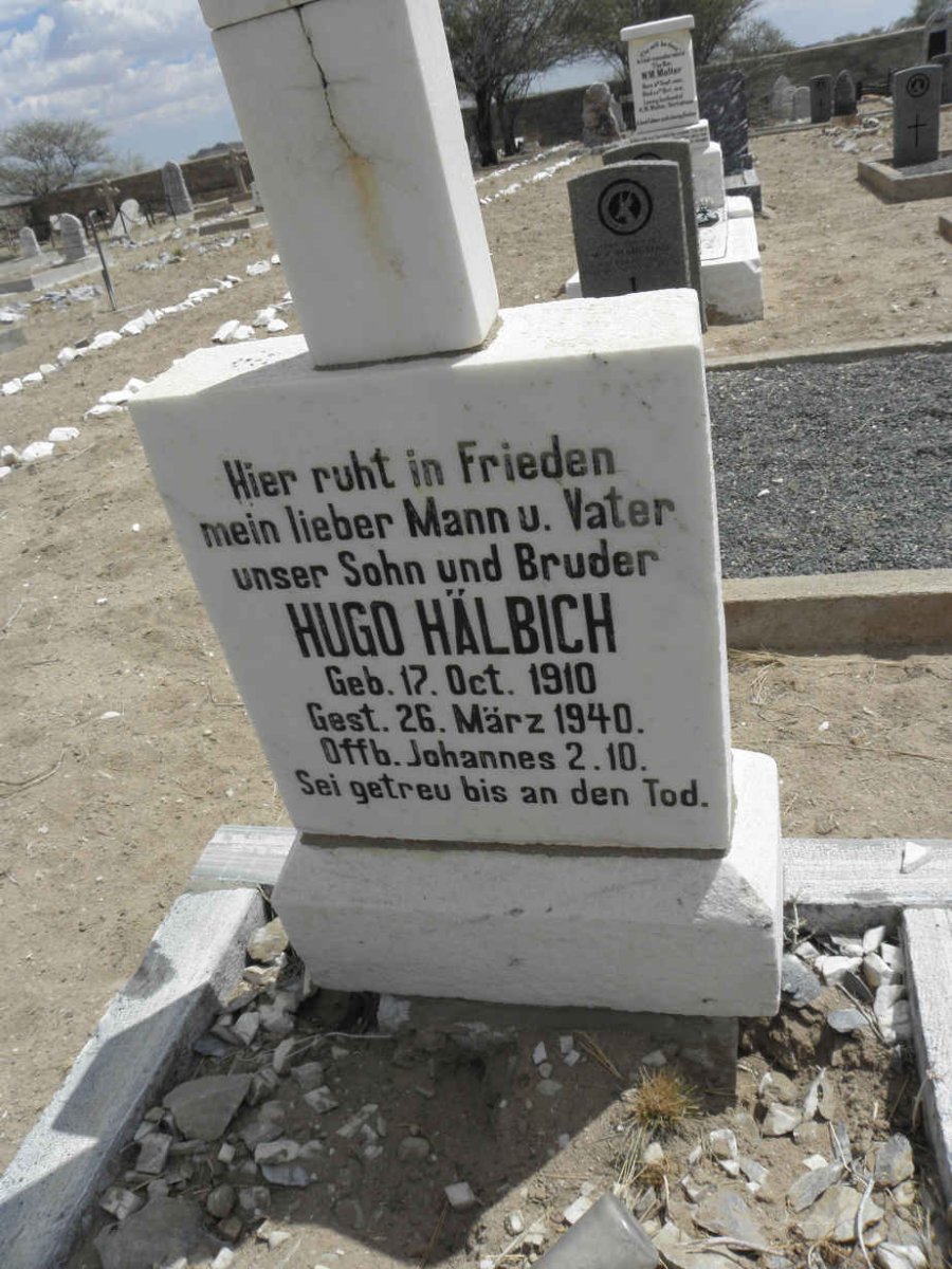 HÄLBICH Hugo 1910-1940