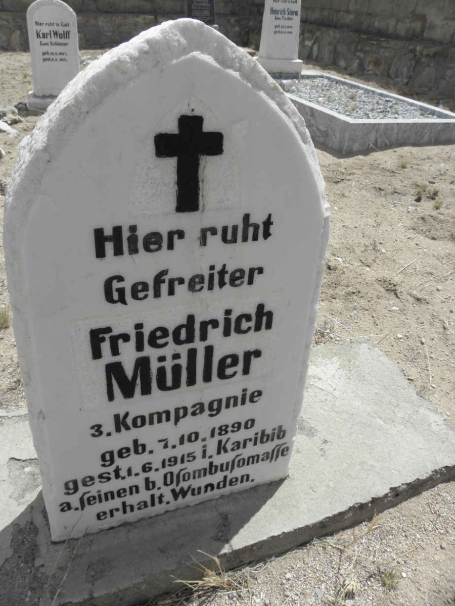MÜLLER Friedrich 1890-1915