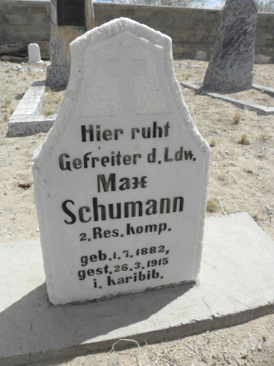 SCHUMANN Max 1882-1915