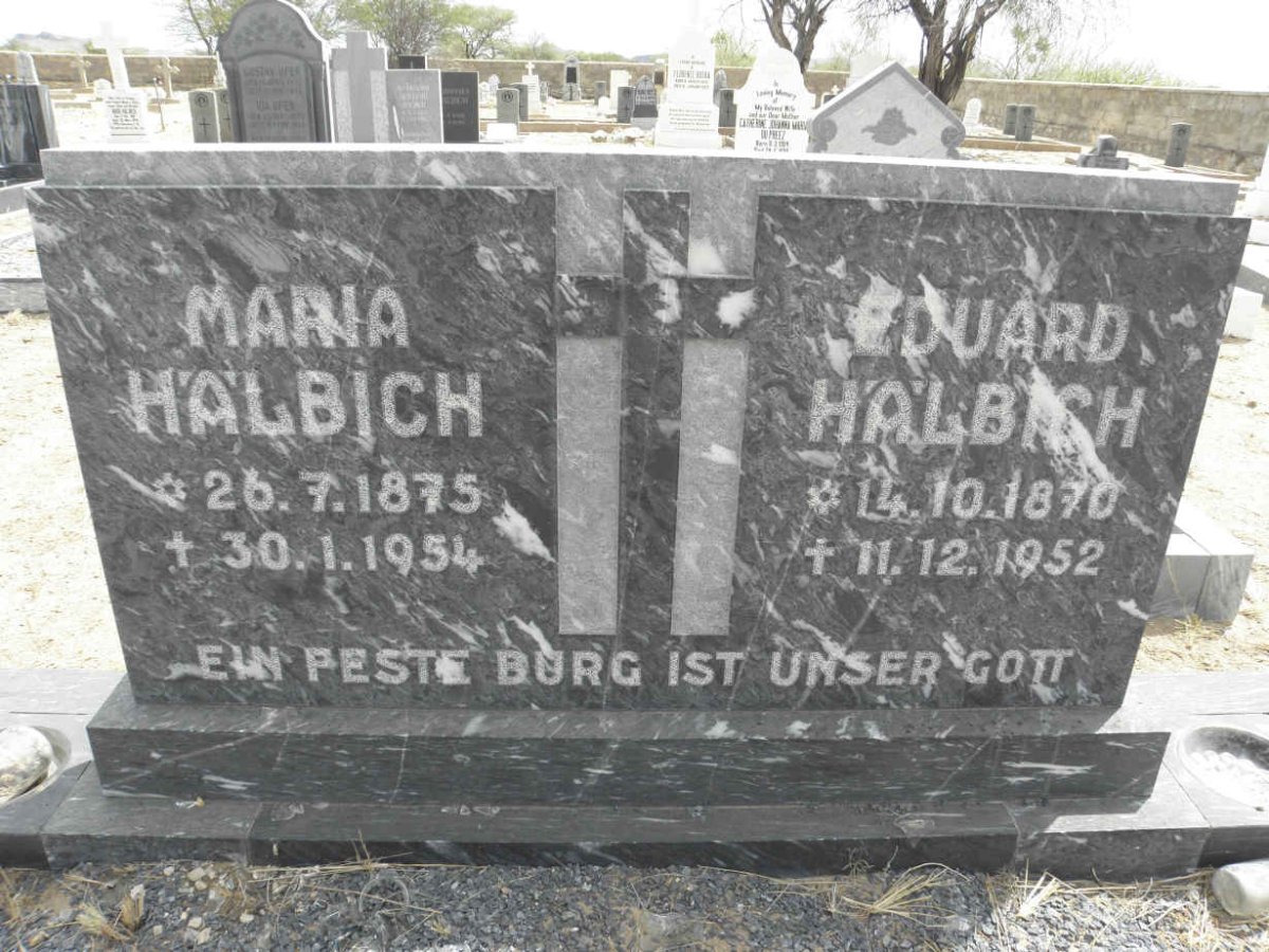 HÄLBICH Eduard 1870-1952 &amp; Maria 1875-1954