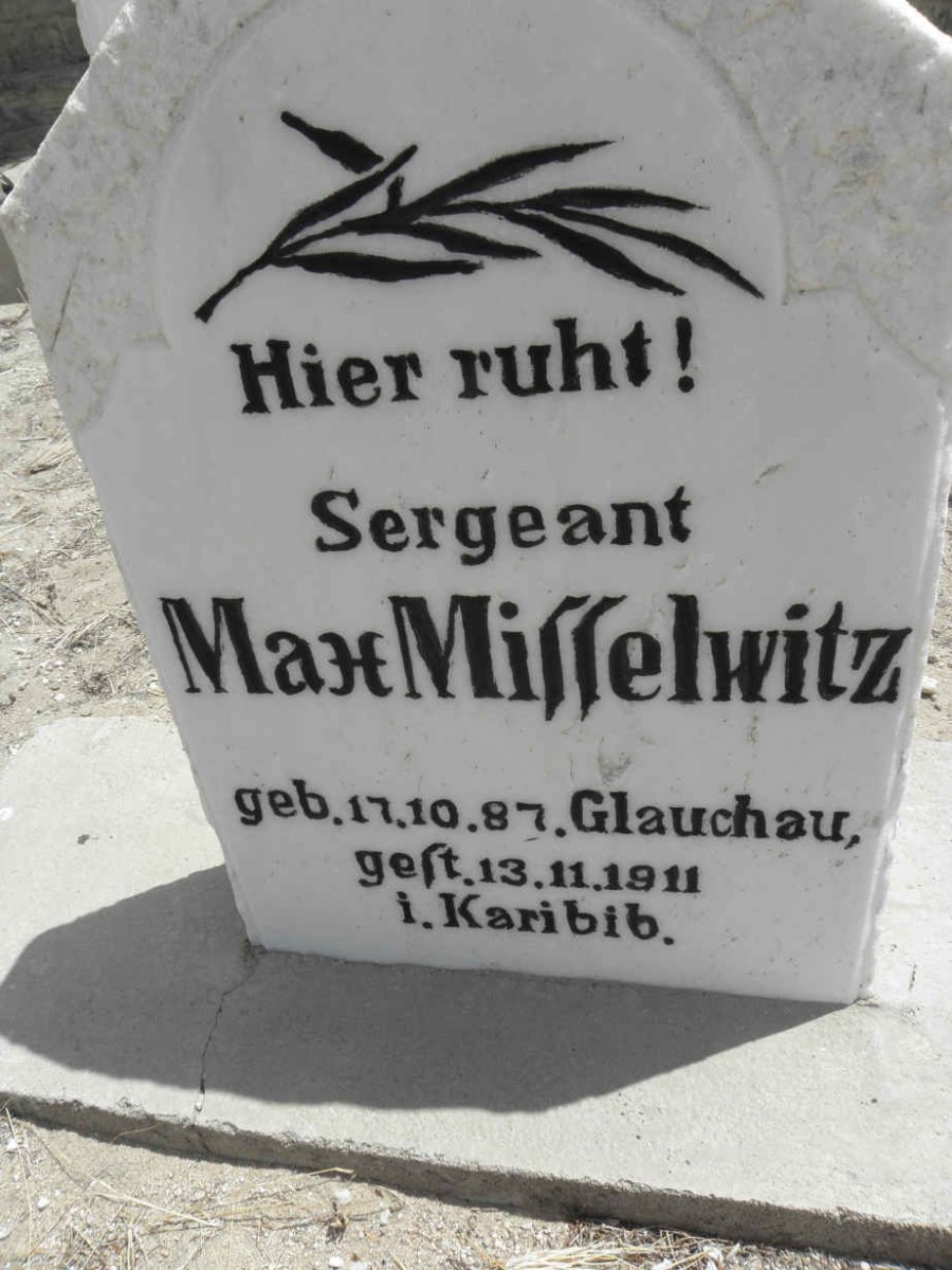 MISSELWITZ Max 1887-1911