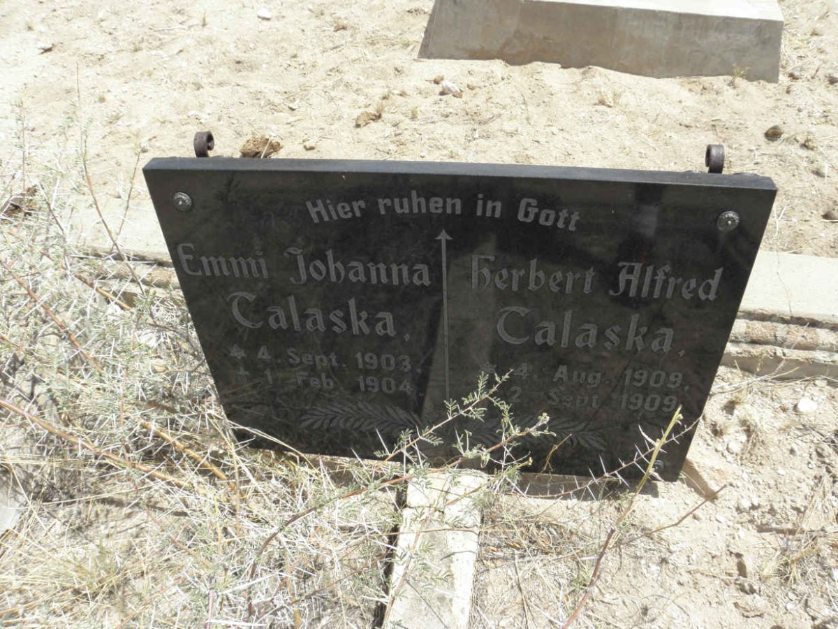 TALASKA Emma Johanna 1903-1904 :: TALASKA Herbert Alfred 1909-1909
