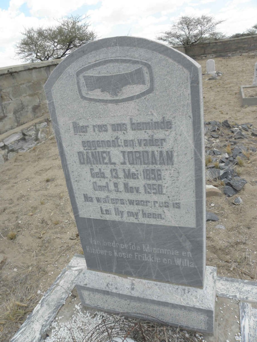 JORDAAN Daniel 1856-1950