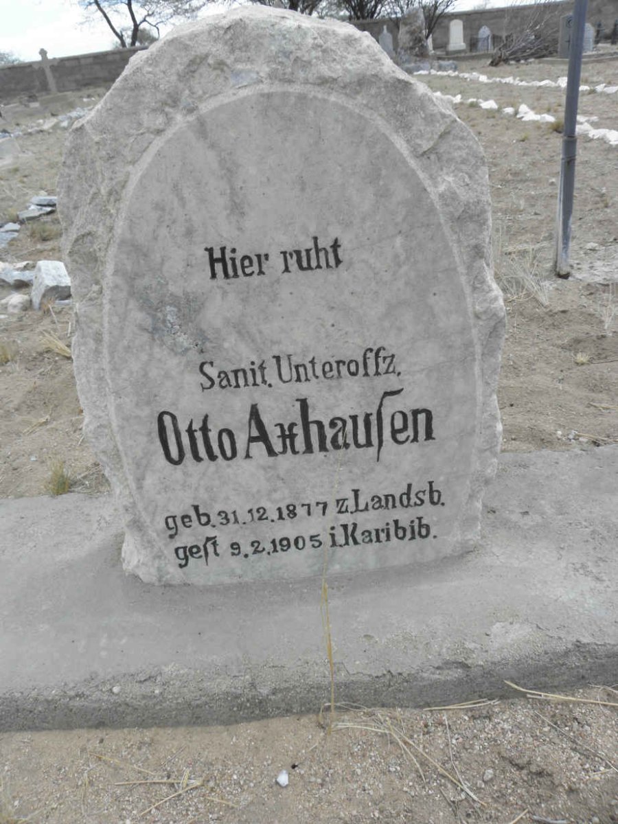 AXHAUSEN Otto 1877-1905