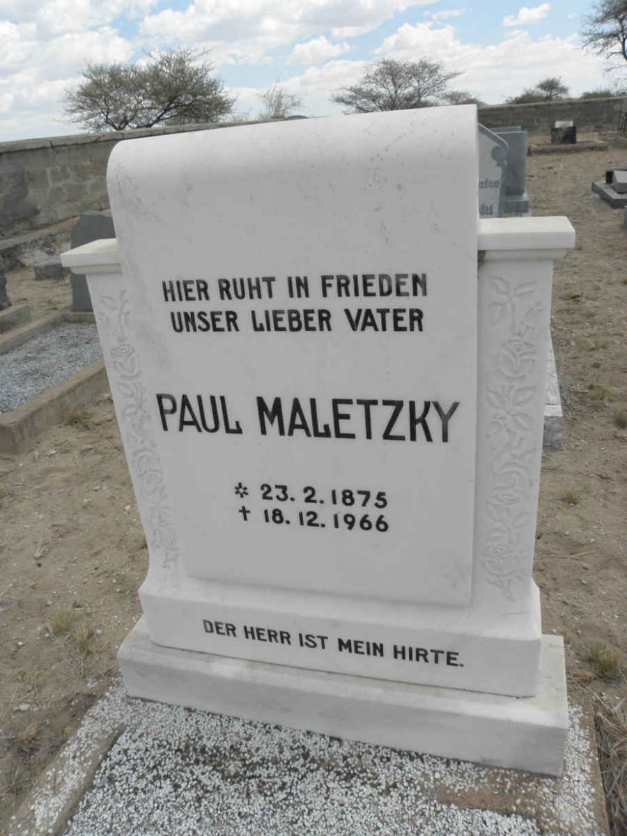 MALETZKY Paul 1875-1966