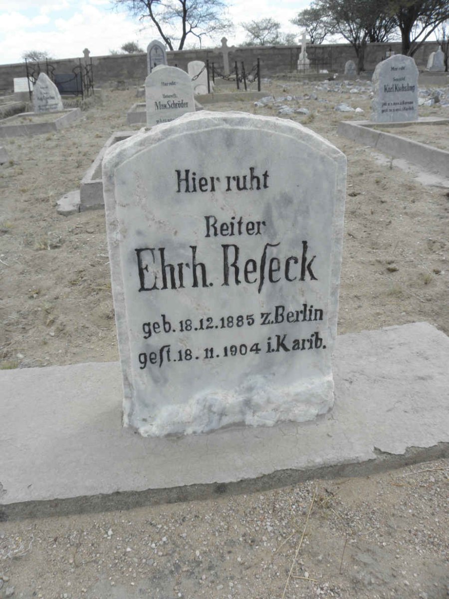 RESECK Ehrh. 1885-1904