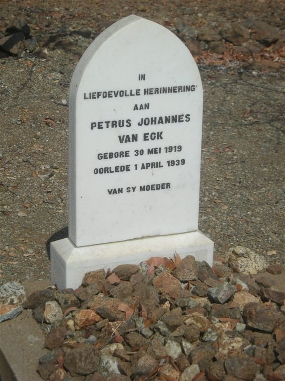 ECK Petrus Johannes, van 1919-1939