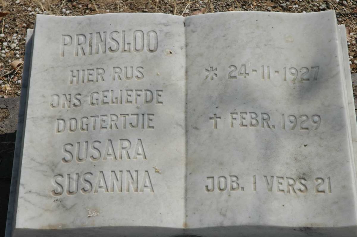 PRINSLOO Susara Susanna 1927-1929