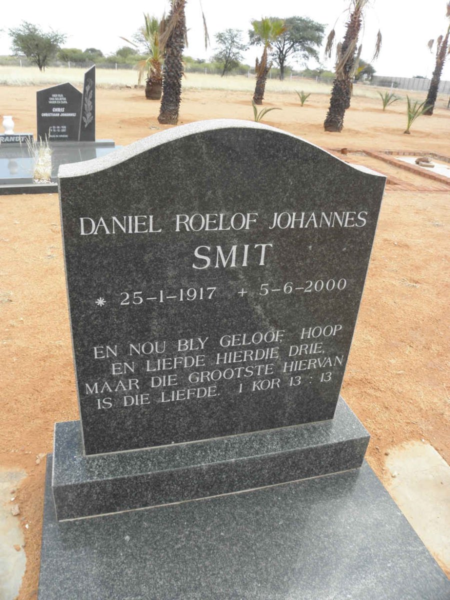SMIT Daniel Roelof Johannes 1917-2000