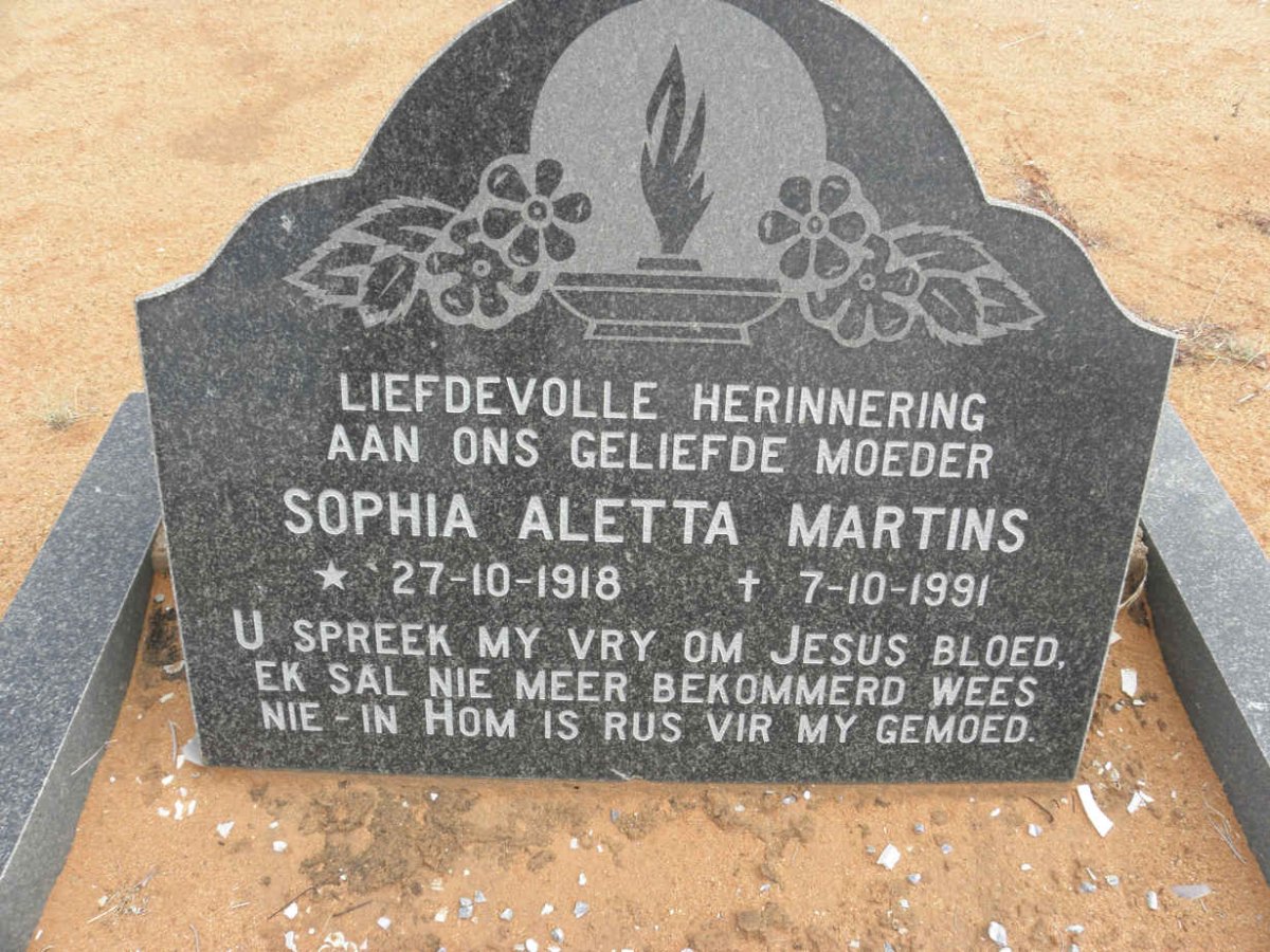 MARTINS Sophia Aletta 1918-1991