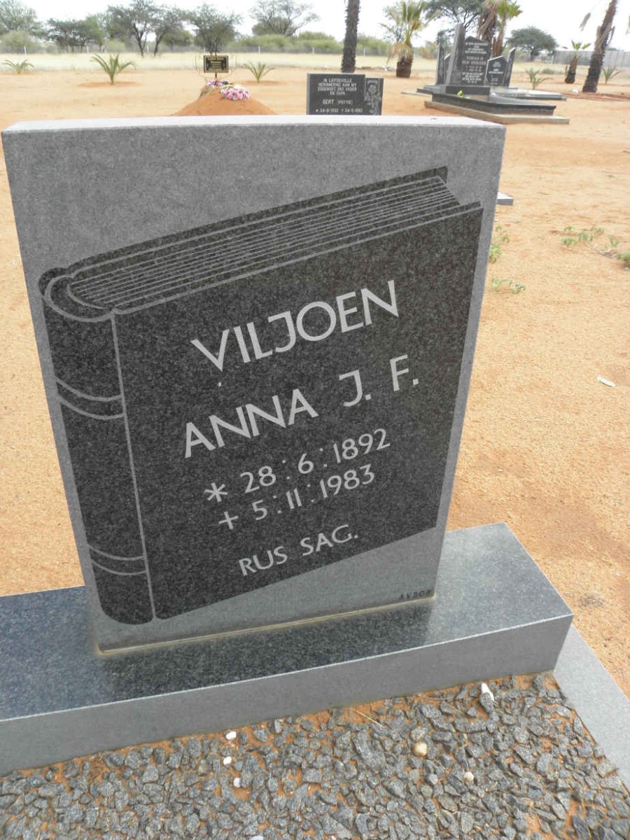 VILJOEN Anna J.F. 1892-1983