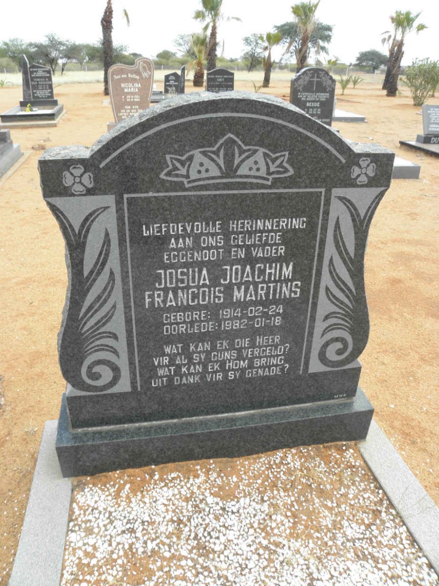 MARTINS Joshua Joachim Francois 1914-1982