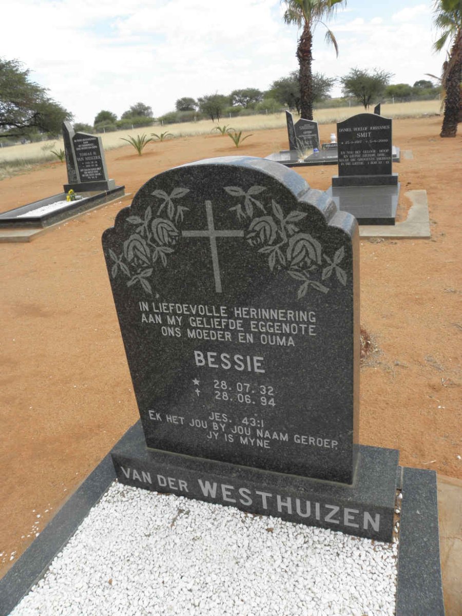 WESTHUIZEN Bessie, van der 1932-1994