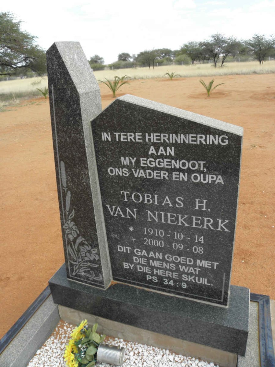 NIEKERK Tobias H., van 1910-2000