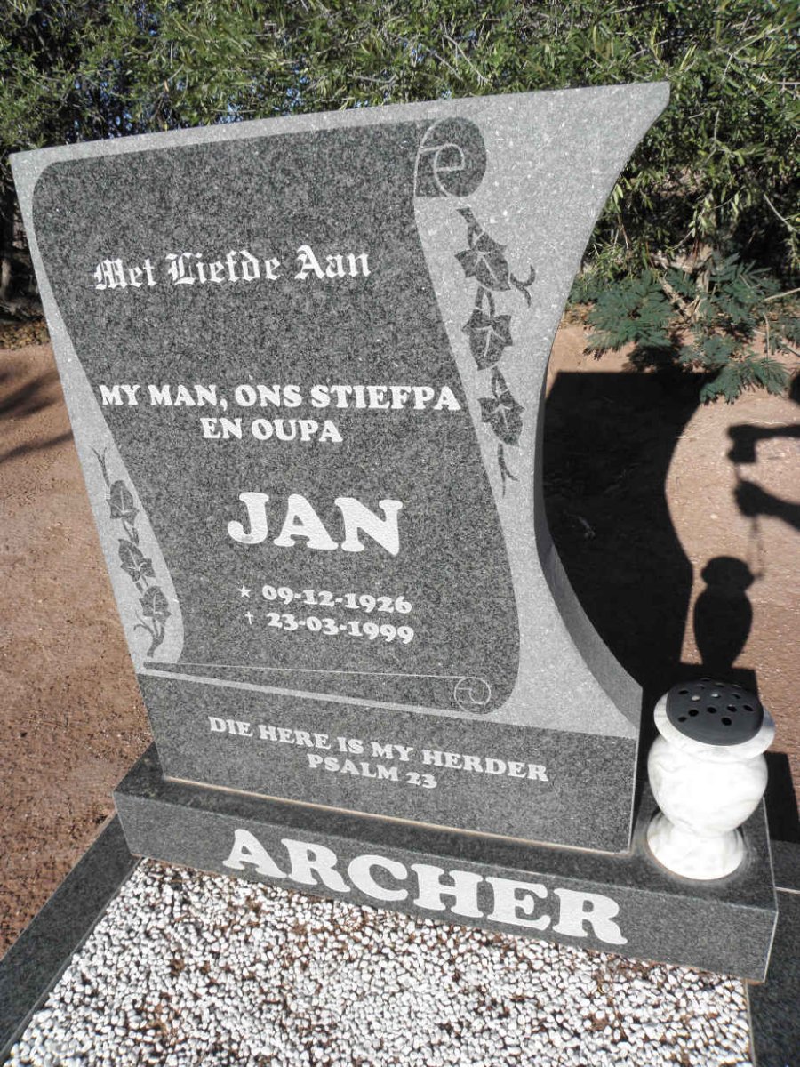 ARCHER Jan 1926-1999