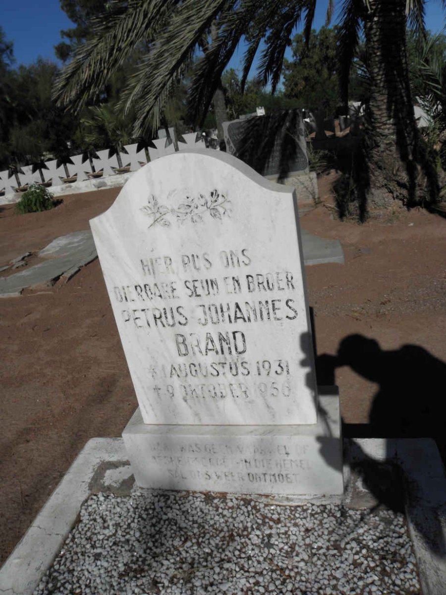 BRAND Petrus Johannes 1931-1956