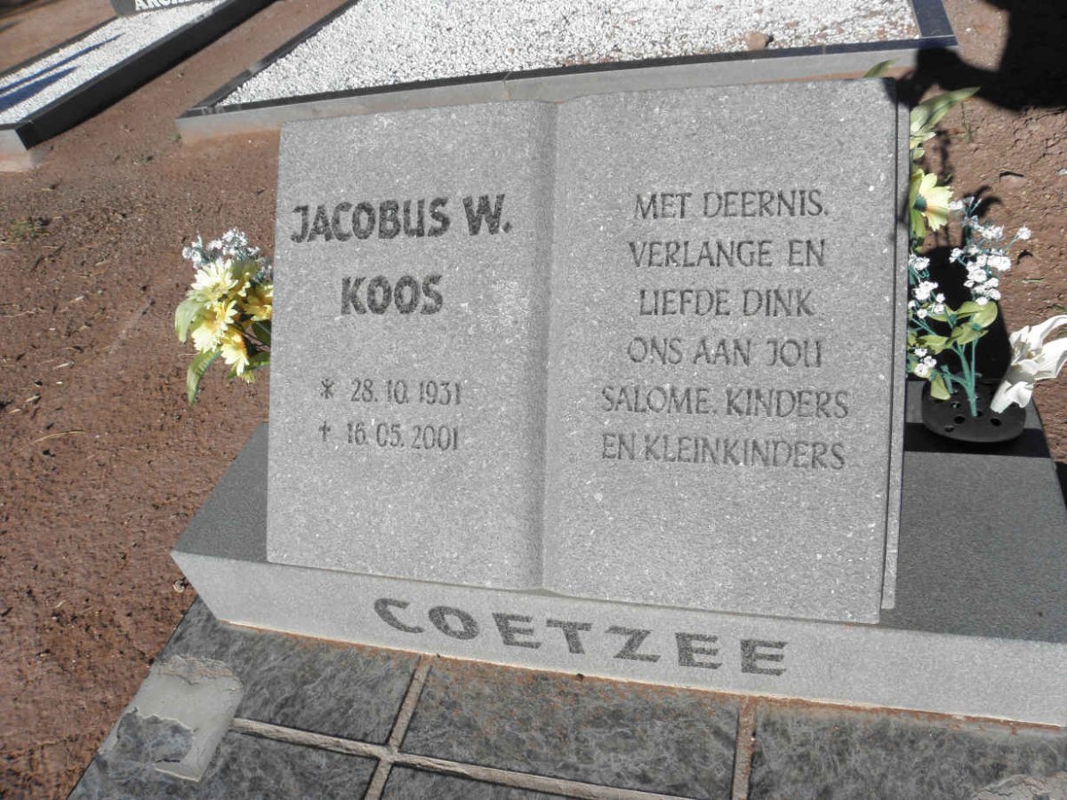 COETZEE Jacobus W. 1931-2001