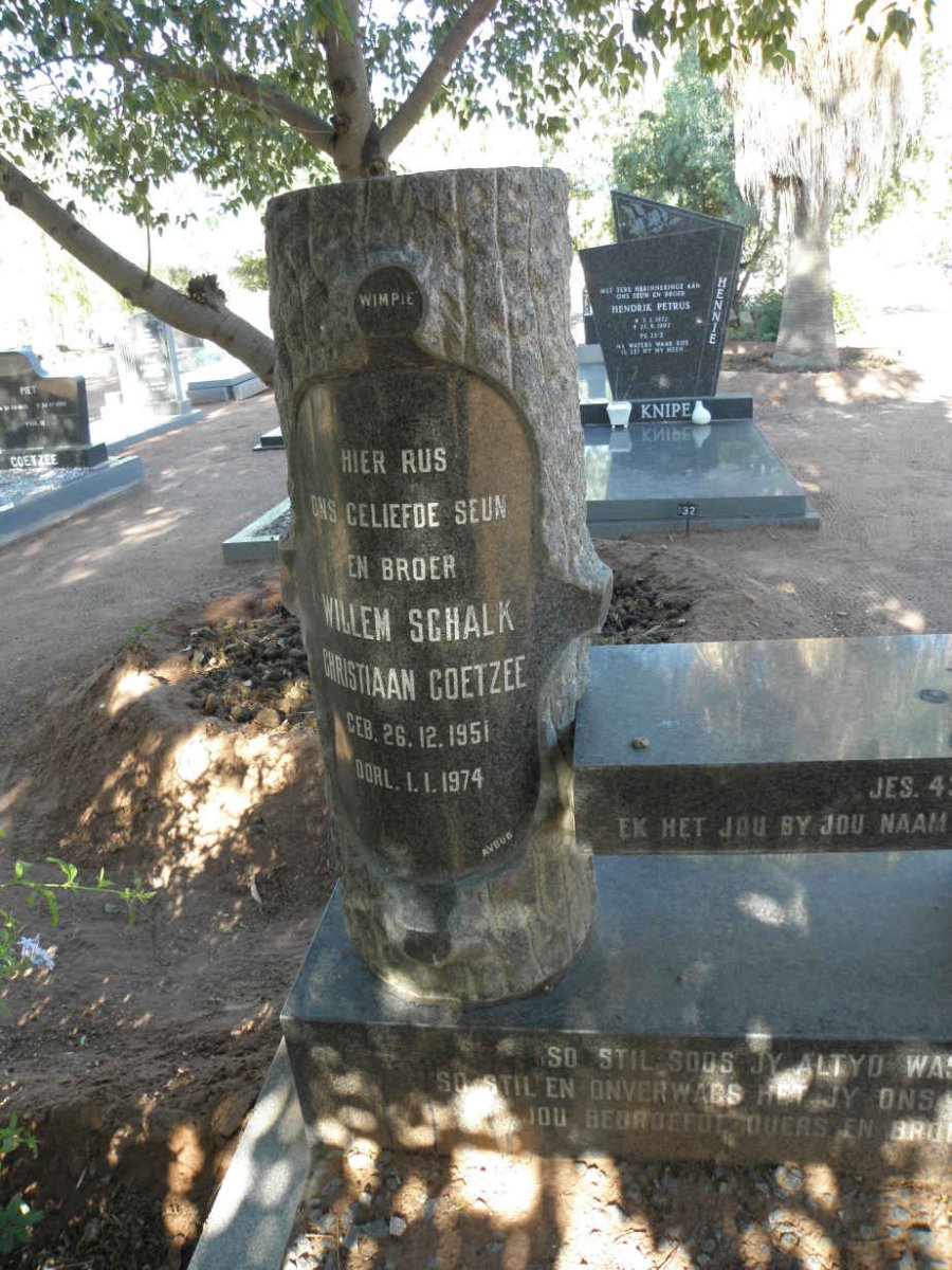 COETZEE Willem Schalk Christiaan 1951-1974