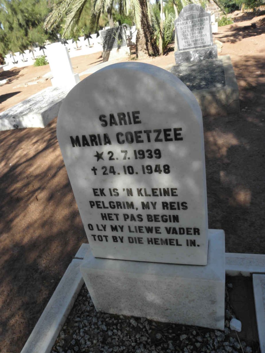 COETZEE Sarie Maria 1939-1948