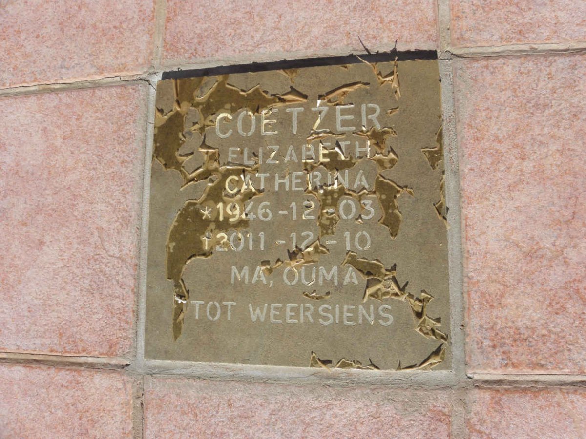 COETZER Elizabeth Catherina 1946-2011