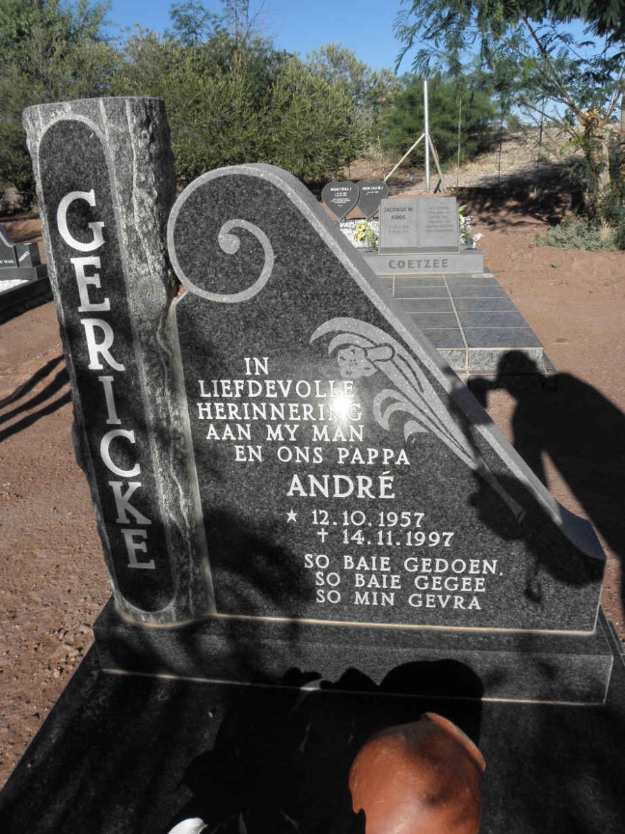 GERICKE Andre 1957-1997