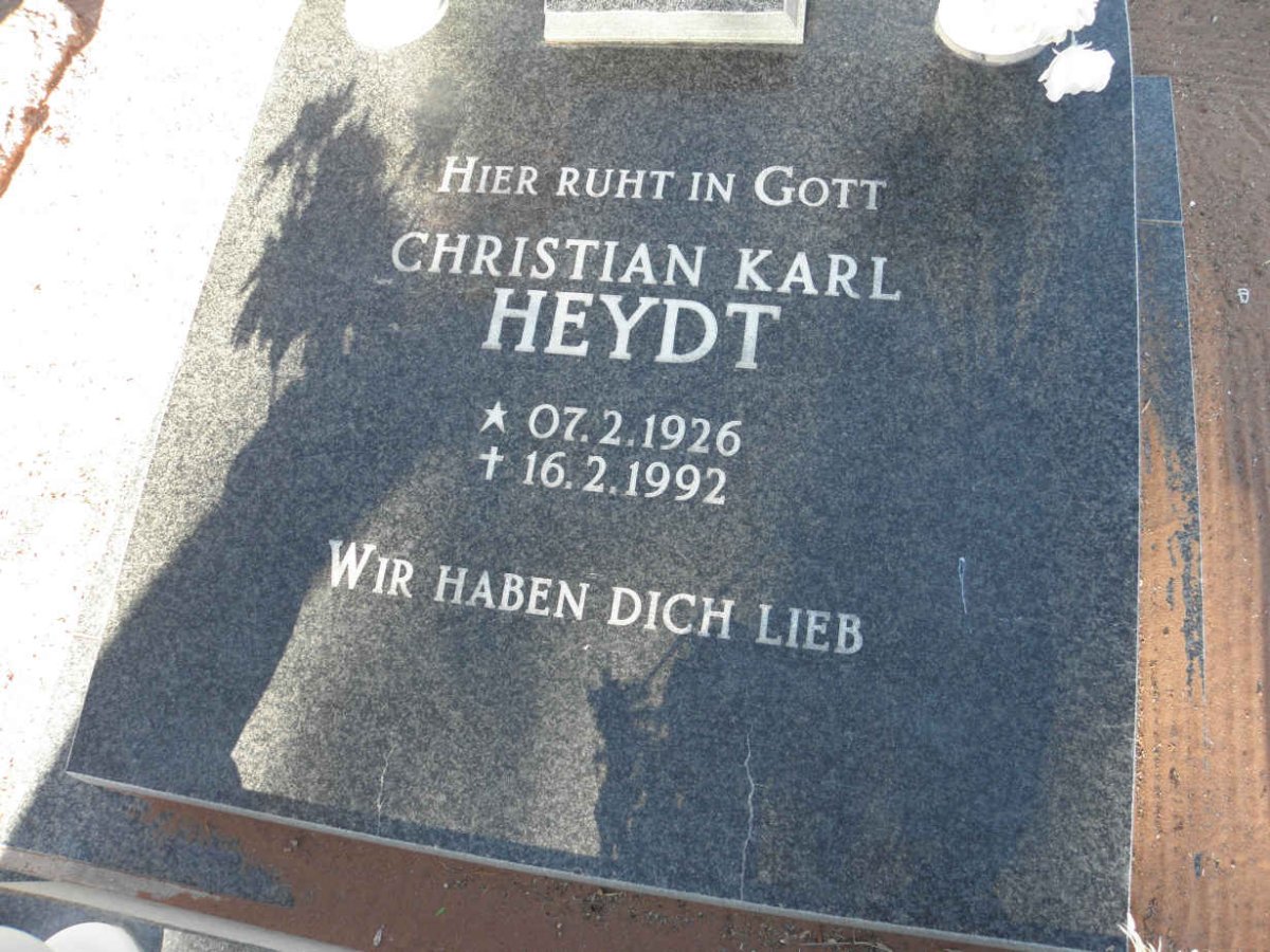 HEYDT Christian Karl 1926-1992