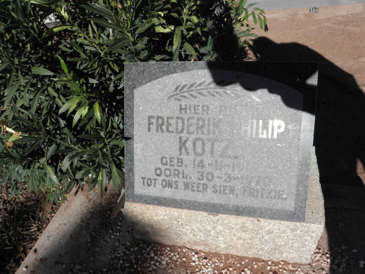 KOTZE Frederik Philip 1900-1970