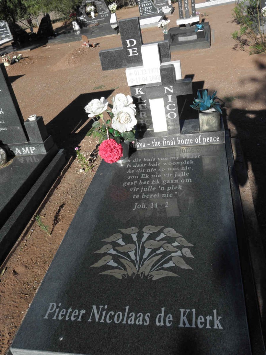KLERK Pieter Nicolaas, de 1971-2008