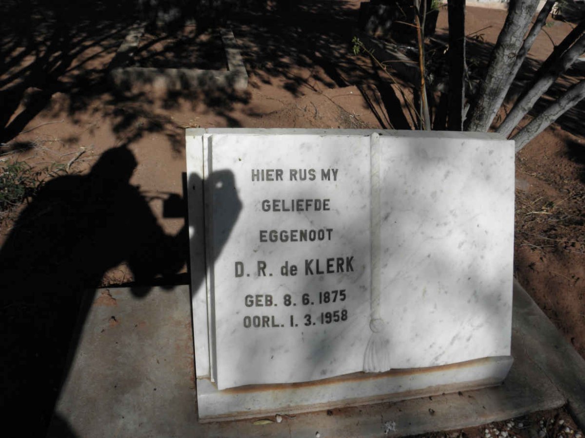 KLERK D.R., de 1875-1958
