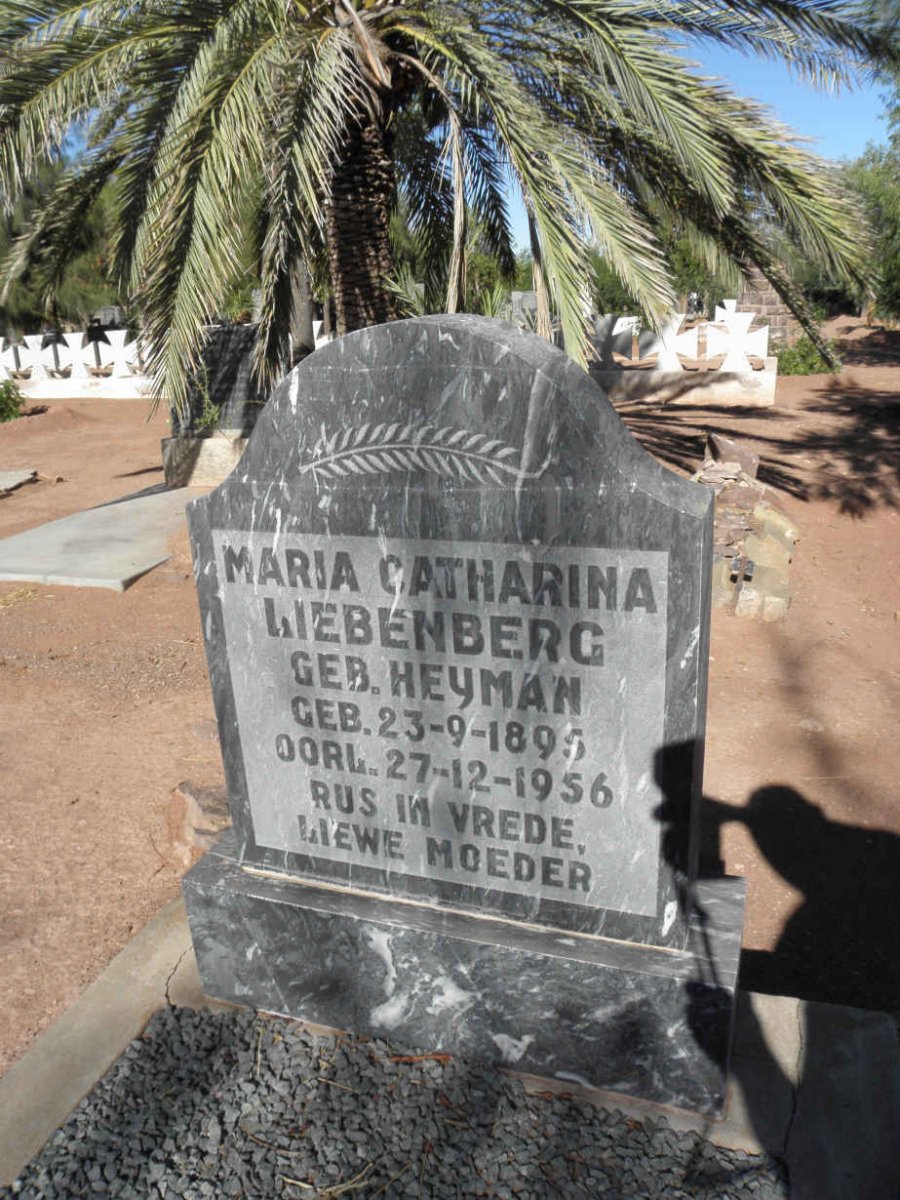 LIEBENBERG Maria Catharina 1895-1956
