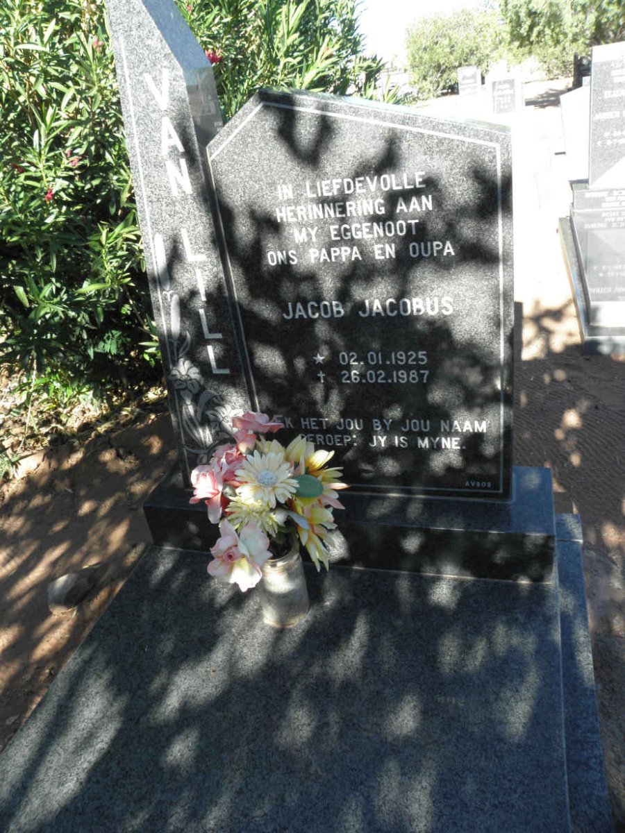 LILL Jacob Jacobus, van 1925-1987