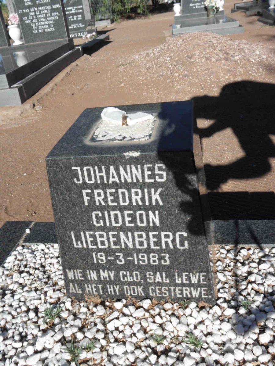 LIEBENBERG Johannes Fredrik Gideon 1983