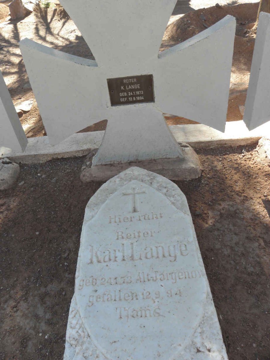 LANGE Karl 1873-1894