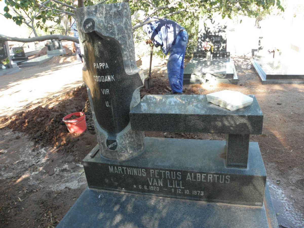 LILL Marthinus Petrus Albertus, van 1920-1973