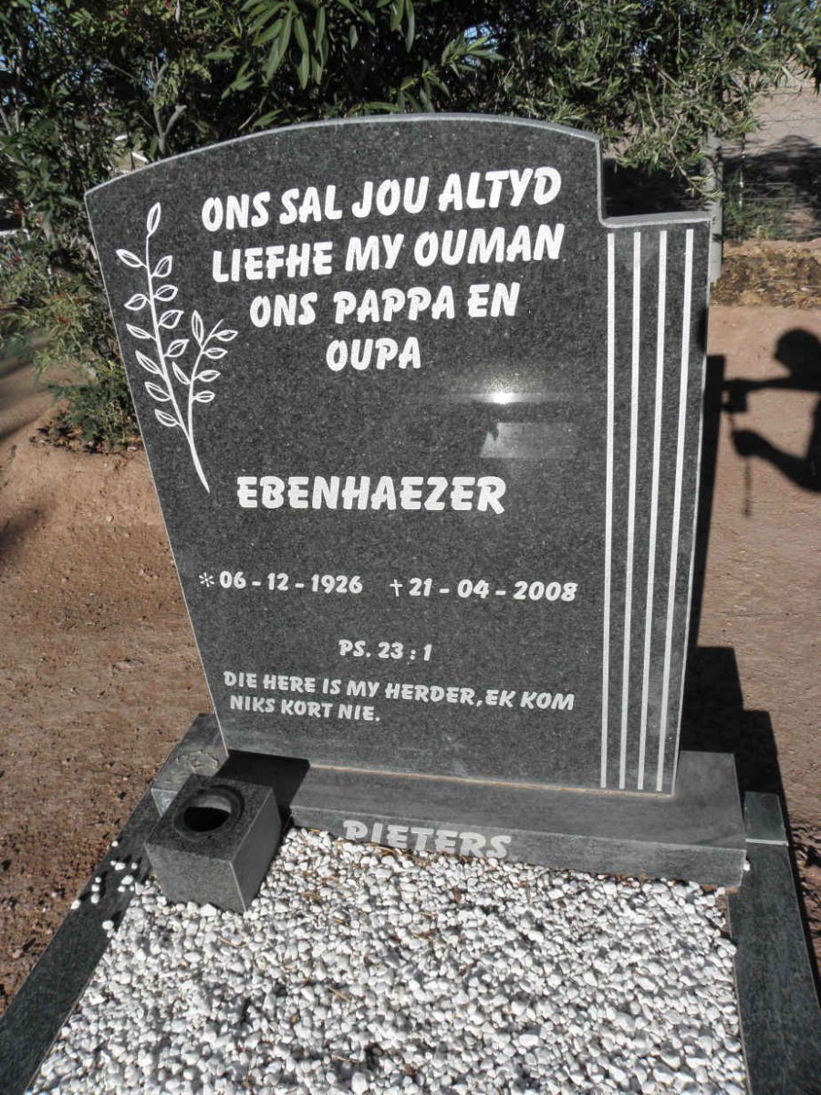 PIETERS Ebenhaezer 1926-2008