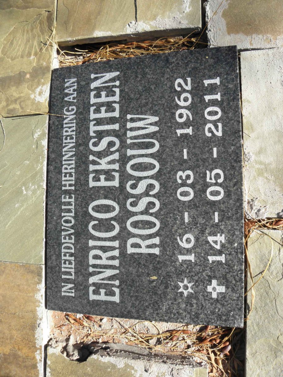 ROSSOUW Enrico Eksteen 1962-2011