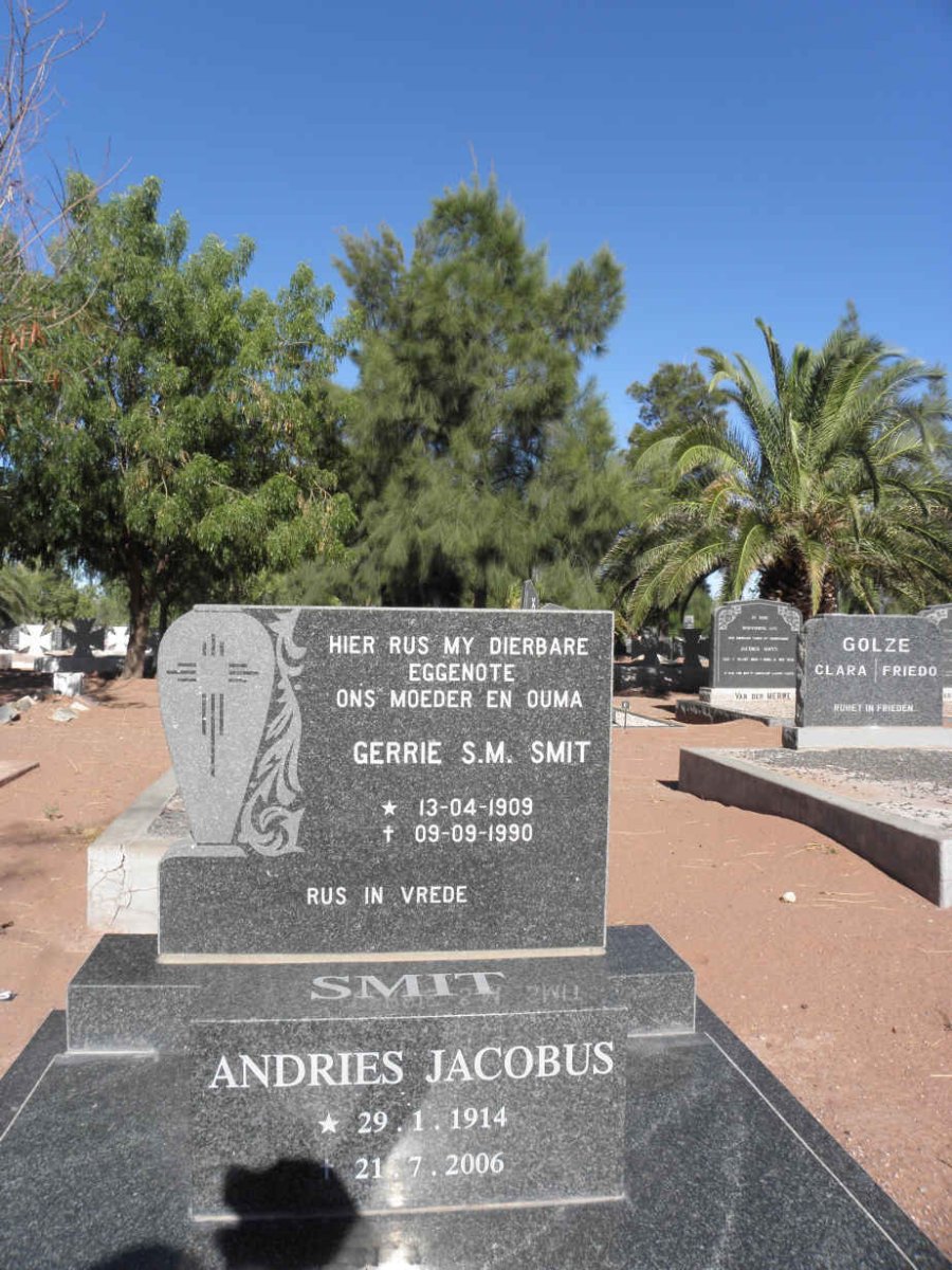 SMIT Gerrie S.M. 1909-1990 :: SMIT Andries Jacobus 1914-2006