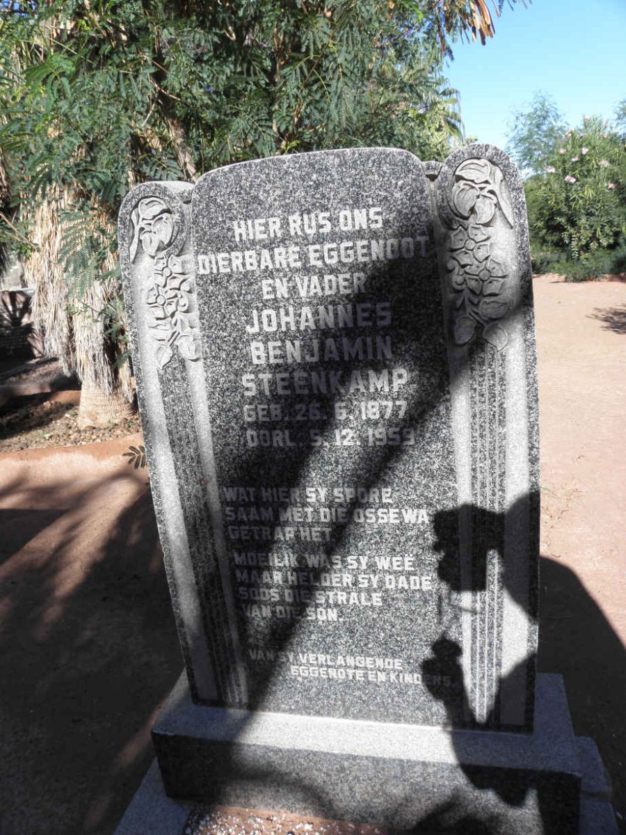 STEENKAMP Johannes Benjamin 1877-1959