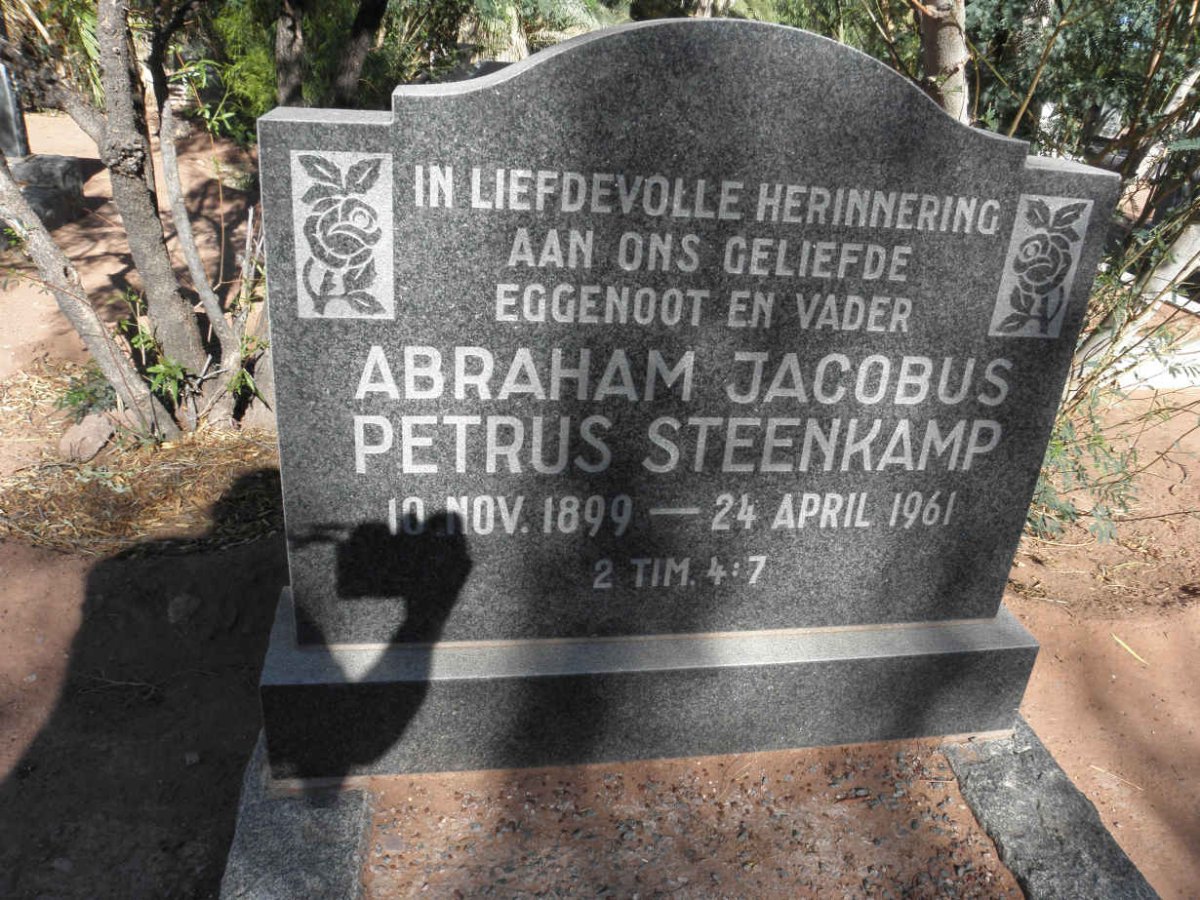 STEENKAMP Abraham Jacobus Petrus 1899-1961