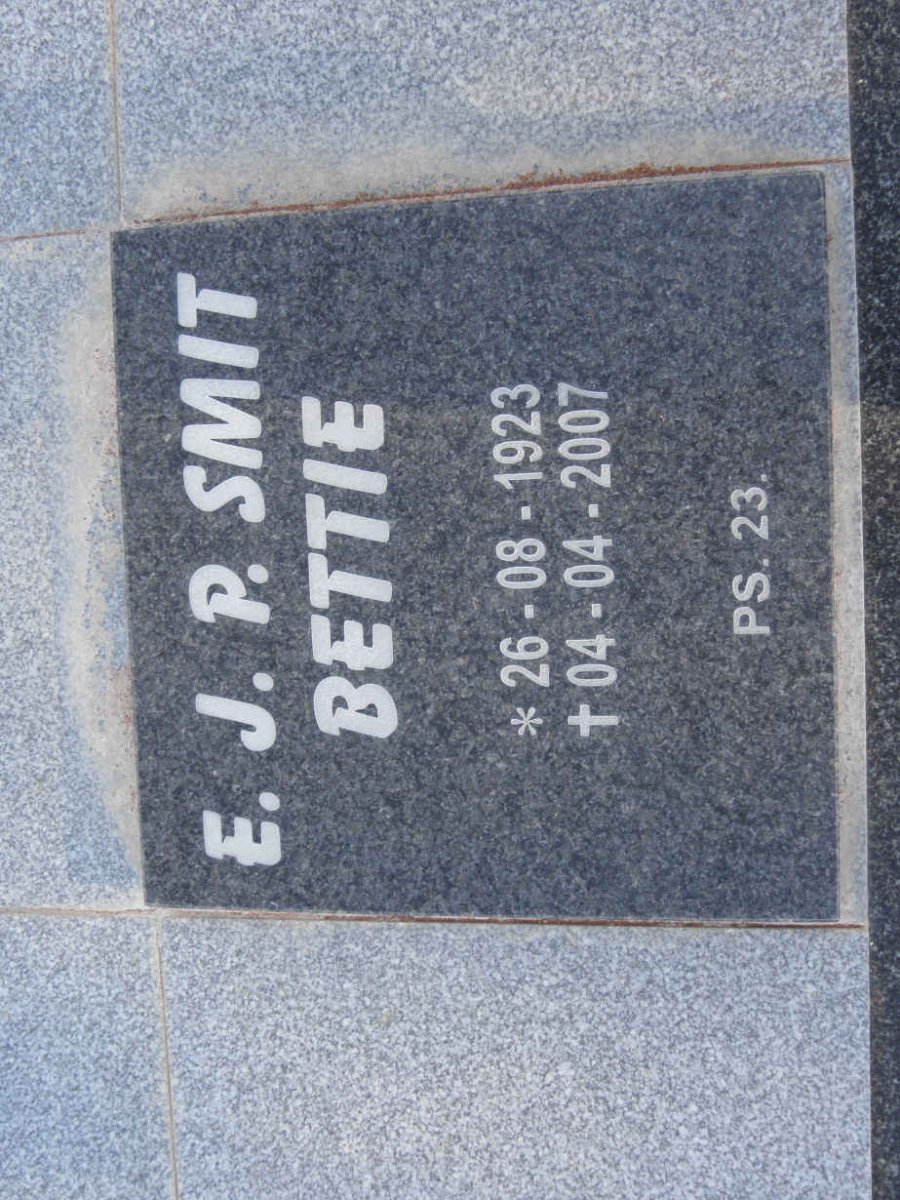 SMIT E.J.P. 1923-2007