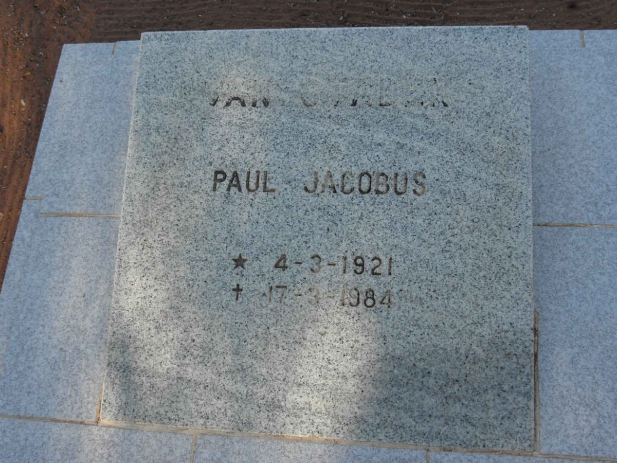 STADEN Paul Jacobus, van 1921-1984