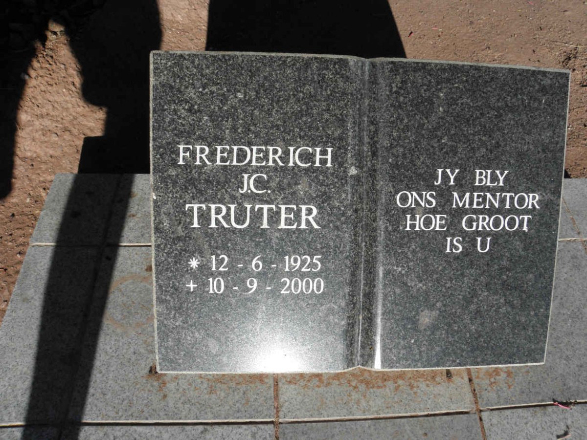TRUTER Frederich J.C. 1925-2000