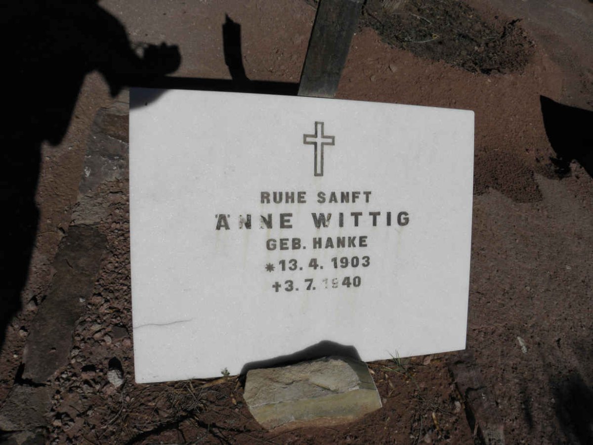 WITTIG Anne nee HANKE 1903-1940