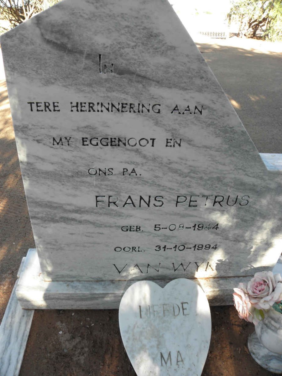 WYK Frans Petrus, van 1944-1994