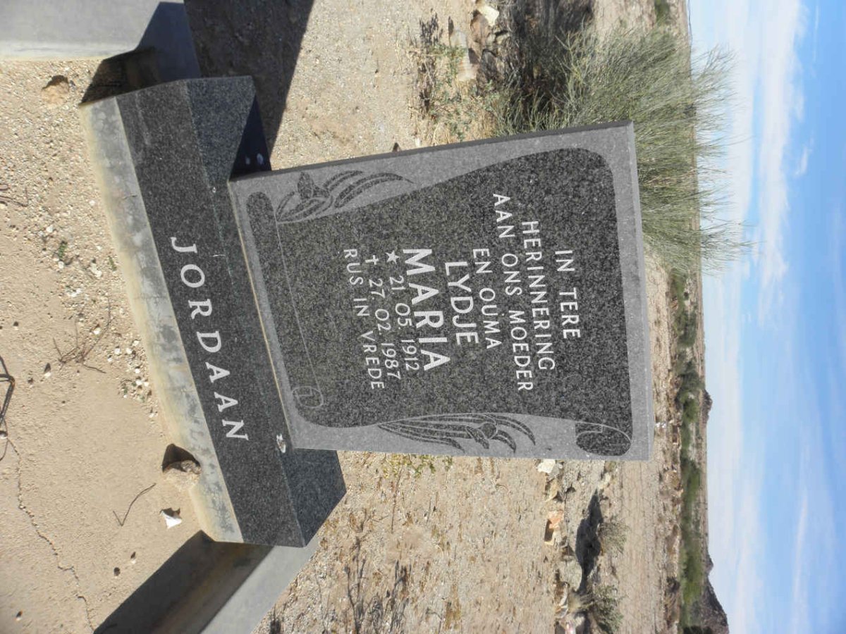 JORDAAN Lydje Maria 1912-1987