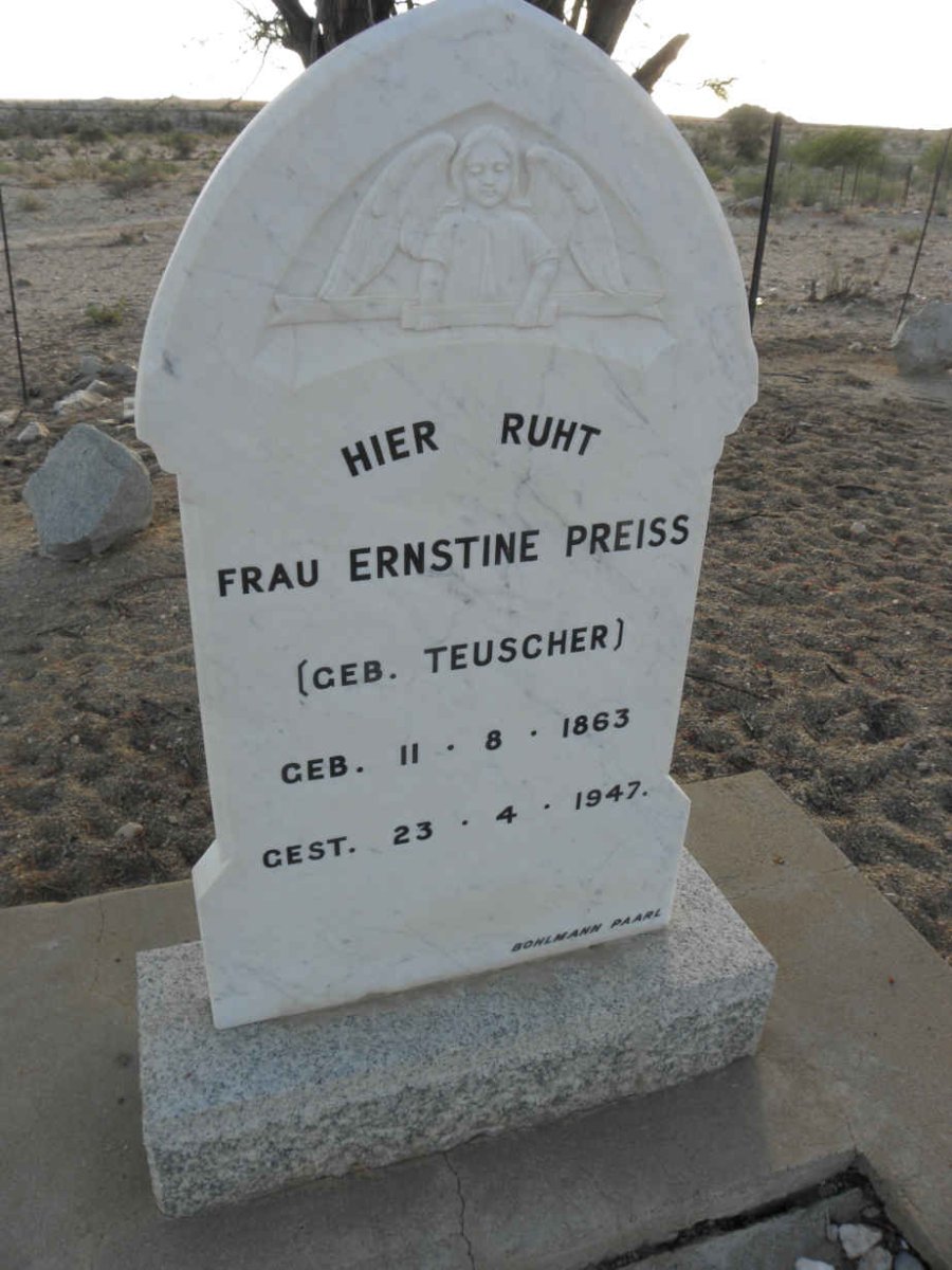 PREISS Ernstine nee TEUSCHER 1863-1947