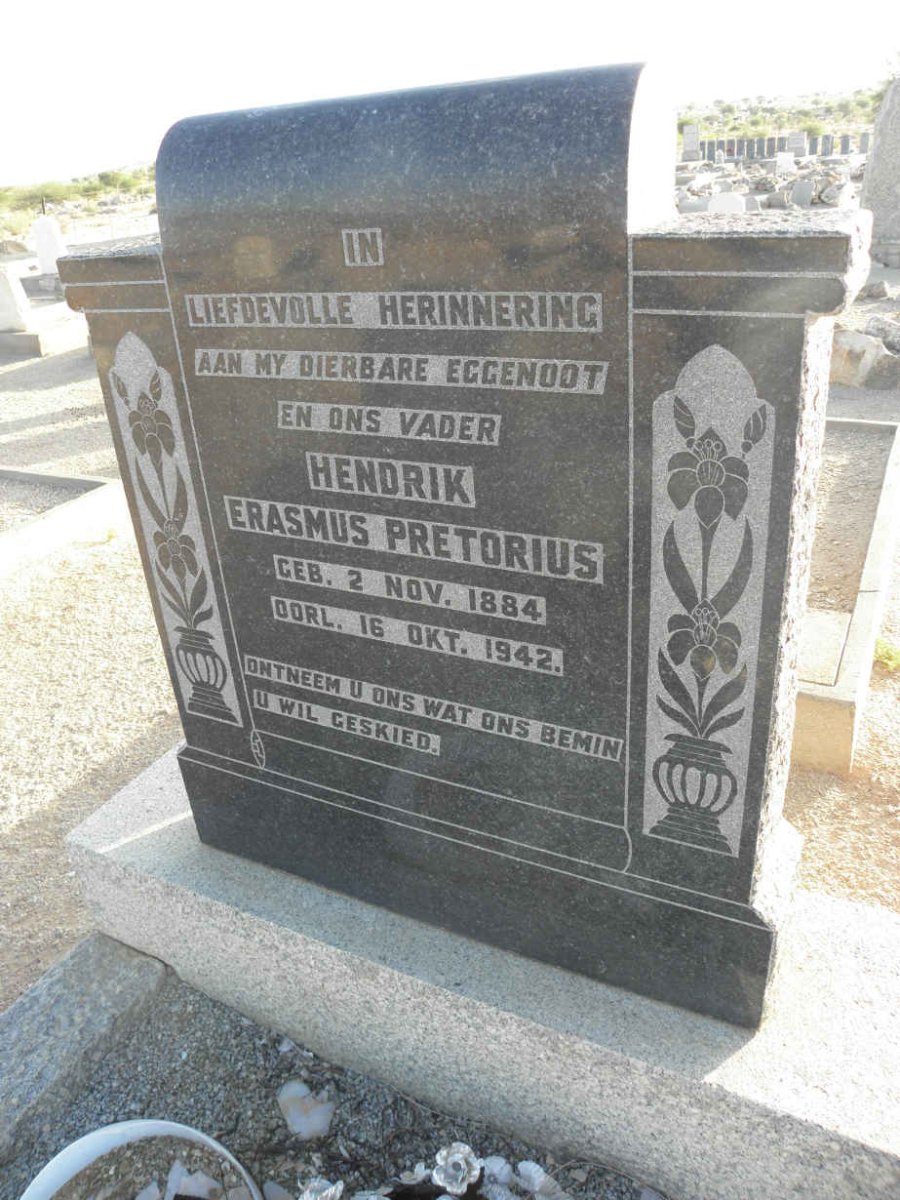 PRETORIUS Hendrik Erasmus 1884-1942