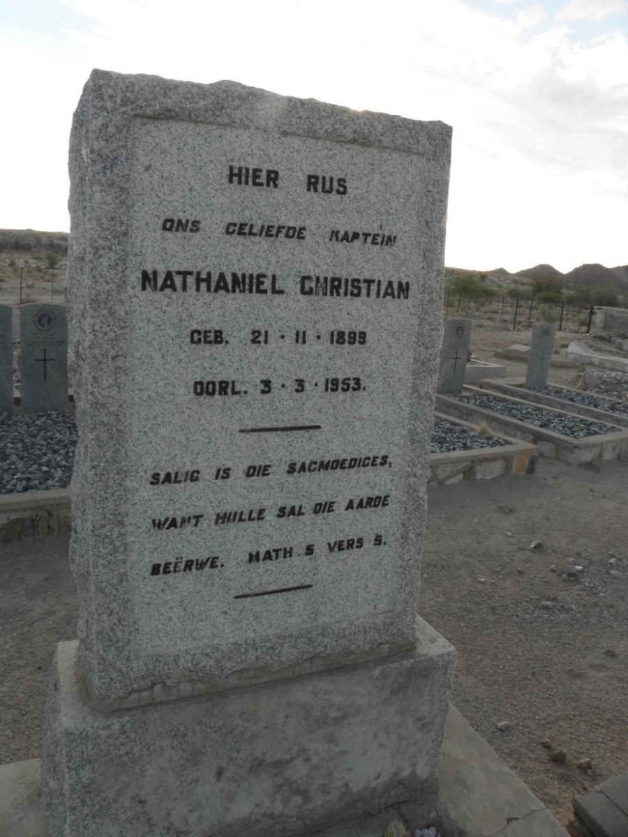 CHRISTIAN Nathaniel 1898-1953