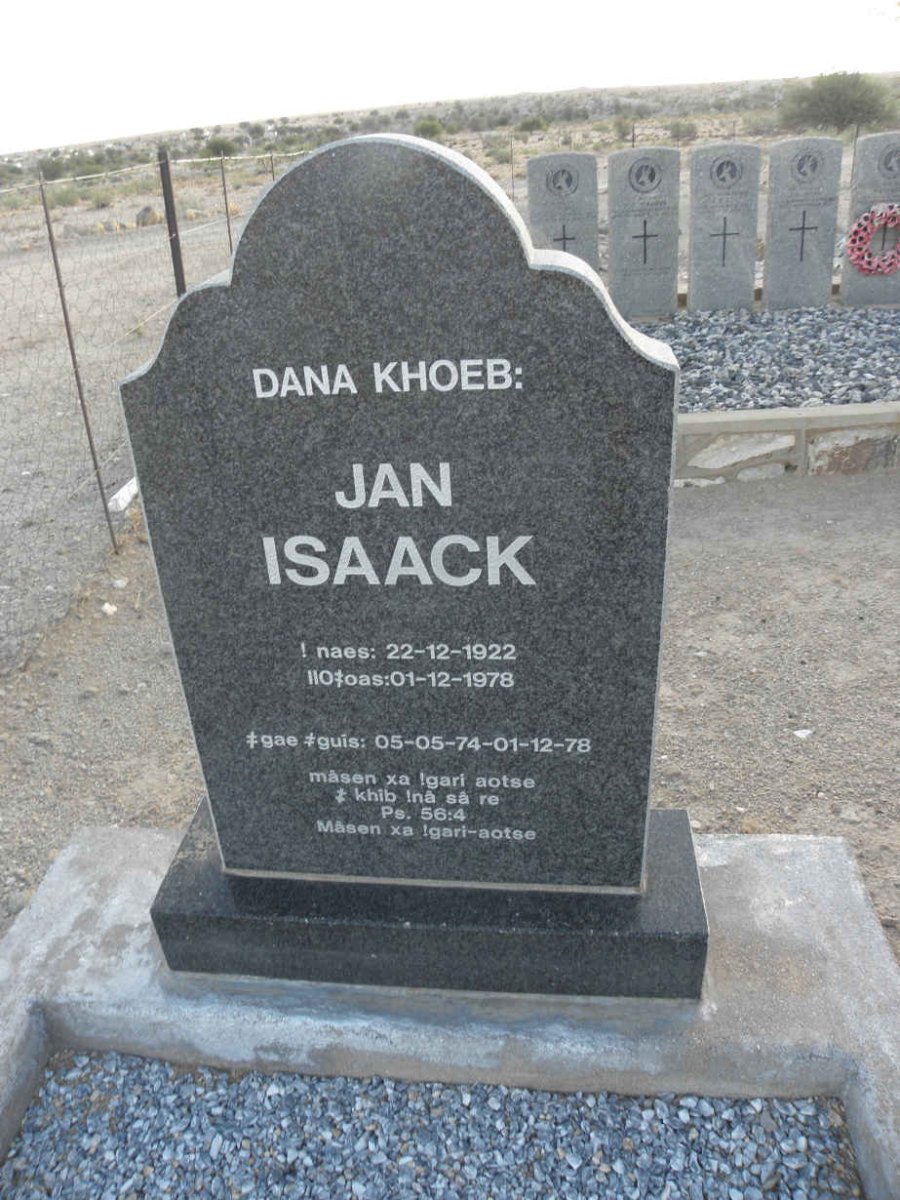 ISAACK Jan 1922-1978